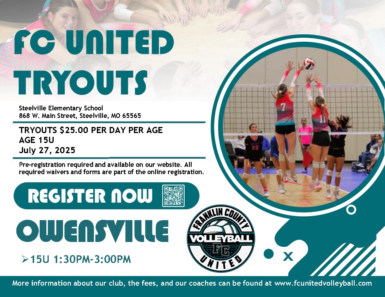 Tryouts 2025 15U Owensville